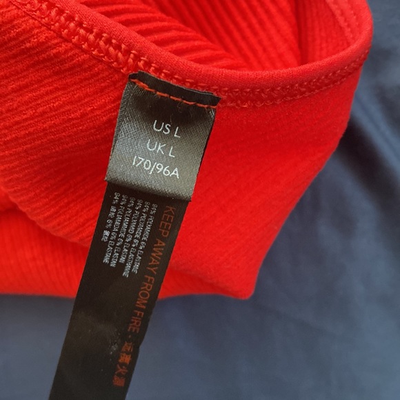 Out from under from urban outfitters. Red halter crop top - Picture 4 of 4